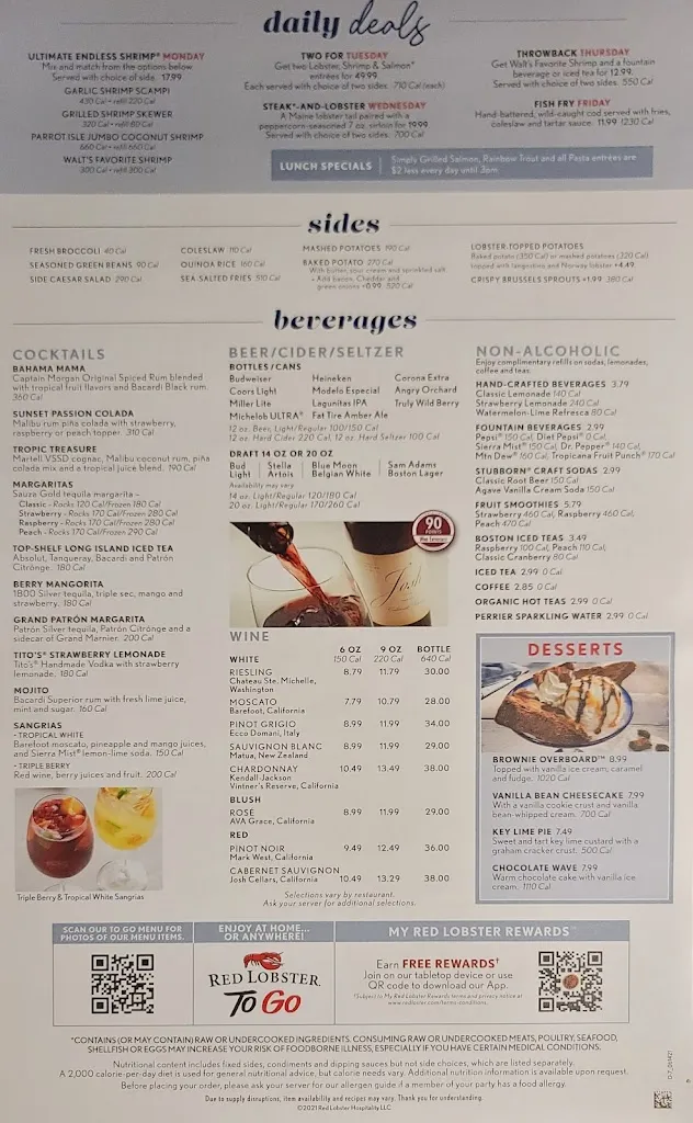 Menu_Red Lobster_Citrus Heights, CA_image_old_3