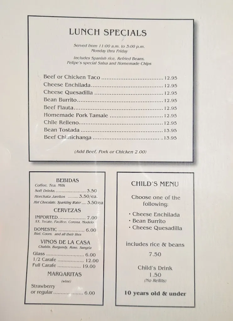 Menu_Felipes Mexican Restaurant_Citrus Heights, CA_image_old_3