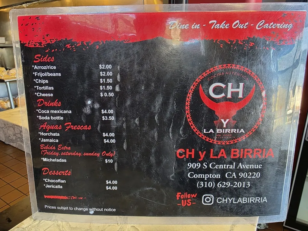 Menu_CH Y La Birria_Compton, CA_image_old_3