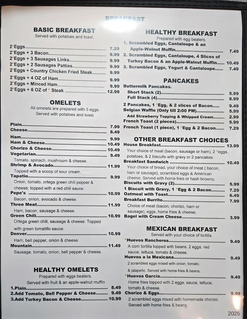 Menu_Pepe's Cafe_Cottonwood, AZ_image_old_3