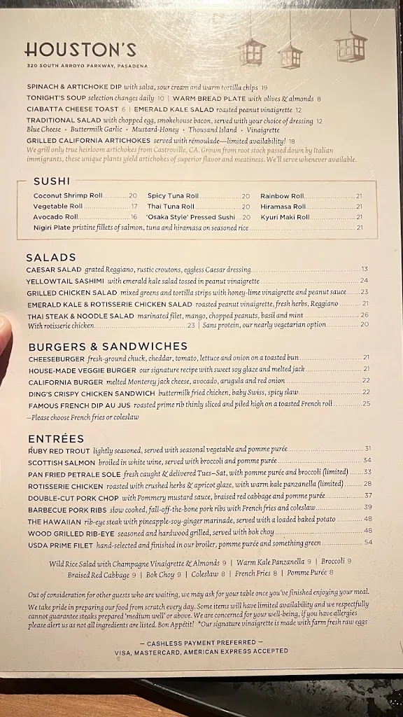 Menu_Houston's_Pasadena, CA_image_old_2