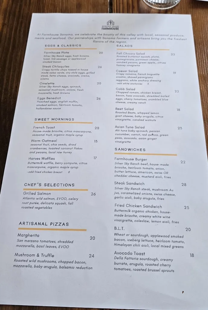 Menu_Sonoma Valley Farmhouse_Sonoma, CA_image_old_1