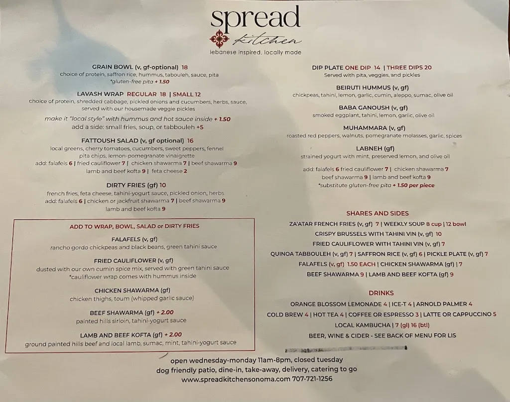 Menu_Spread Kitchen, Sonoma_Sonoma, CA_image_old_3