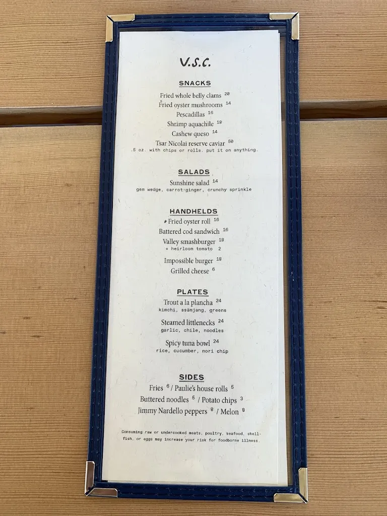 Menu_Valley Swim Club_Sonoma, CA_image_old_1