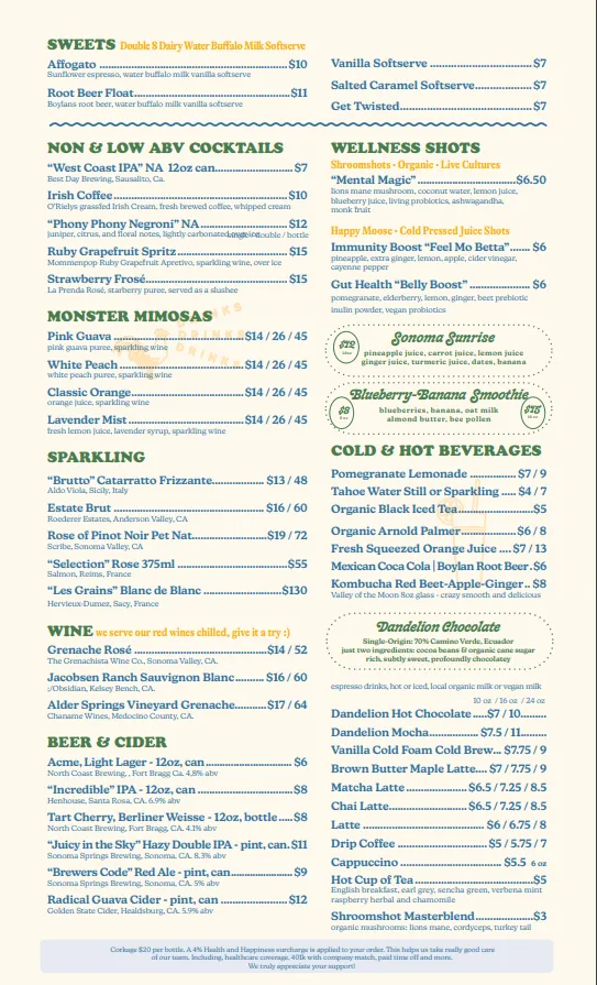 Menu_Sunflower Caffé_Sonoma, CA_image_old_1