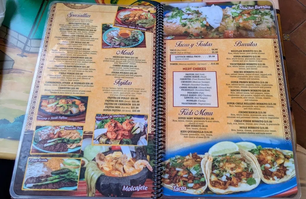 Menu_La Hacienda Sonoma Bar & Grill_Sonoma, CA_image_old_1