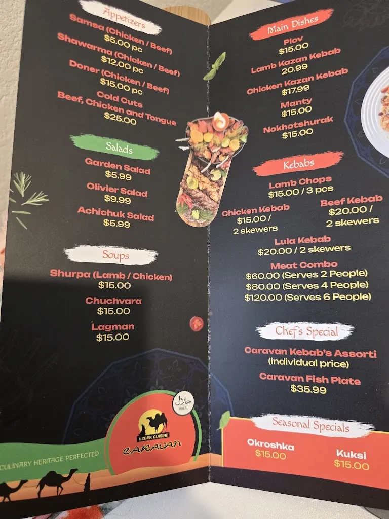 Menu_Caravan - Food Truck -Uzbek Cuisine- Halal_North Highlands, CA_image_old_2