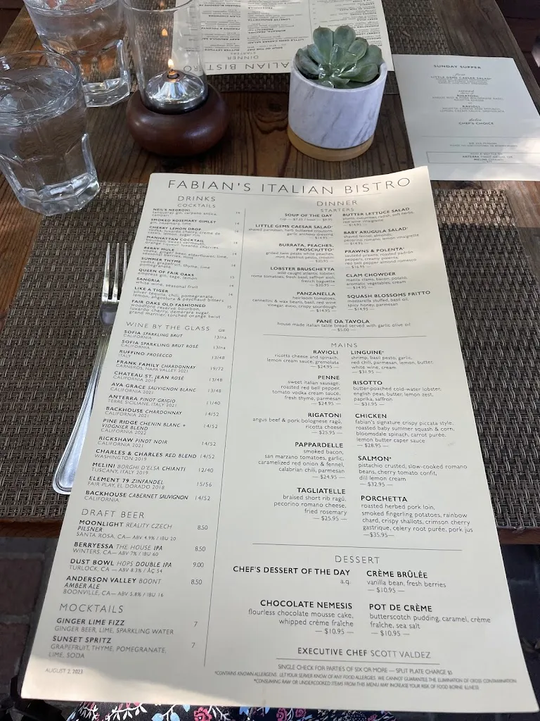 Menu_Fabian's Italian Bistro & Bar_Fair Oaks, CA_image_old_3