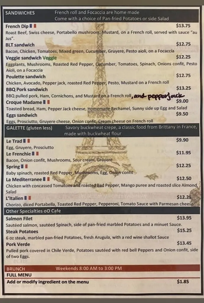 Menu_O Cafe Bakery Bistro_Fair Oaks, CA_image_old_3