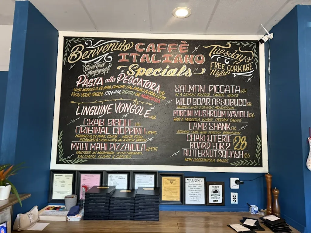Menu_CAFFE ITALIANO RISTORANTE_Fair Oaks, CA_image_old_1