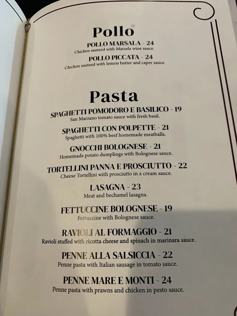 Menu_CAFFE ITALIANO RISTORANTE_Fair Oaks, CA_image_old_2