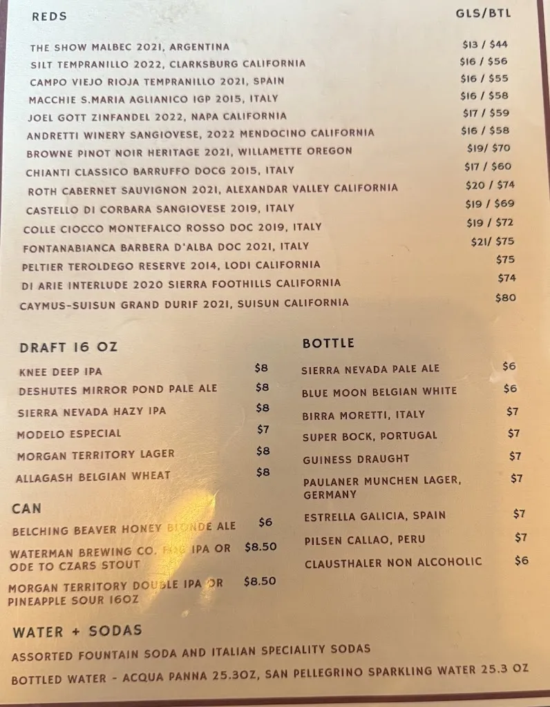 Menu_Bodega Biondi_Fair Oaks, CA_image_old_1