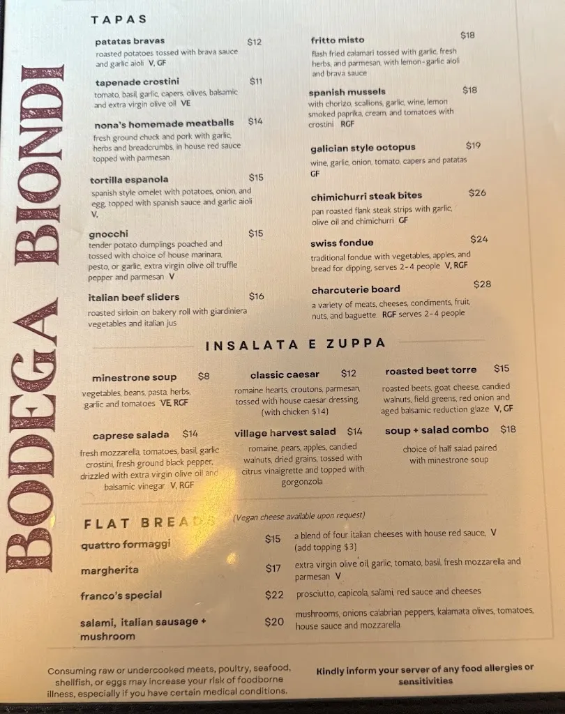 Menu_Bodega Biondi_Fair Oaks, CA_image_old_2