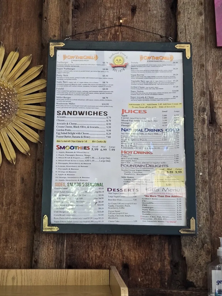 Menu_Sunflower Drive-In_Fair Oaks, CA_image_old_3