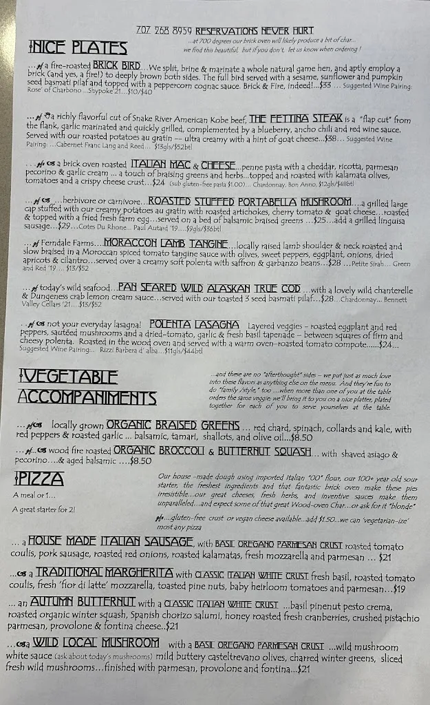 Menu_Brick & Fire Bistro_Eureka, CA_image_old_1