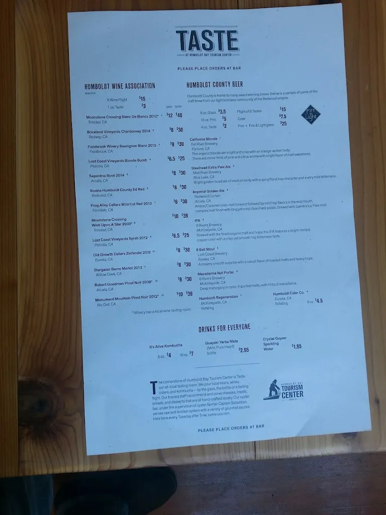 Menu_Humboldt Bay Provisions_Eureka, CA_image_old_3