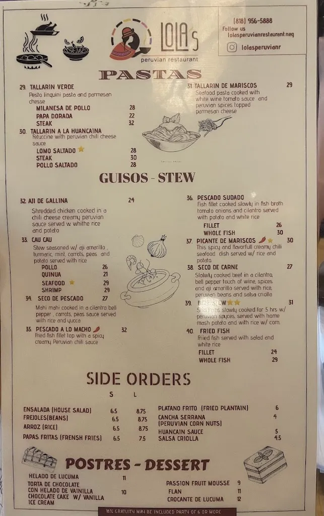 Menu_Lola’s Peruvian_Glendale, CA_image_old_1