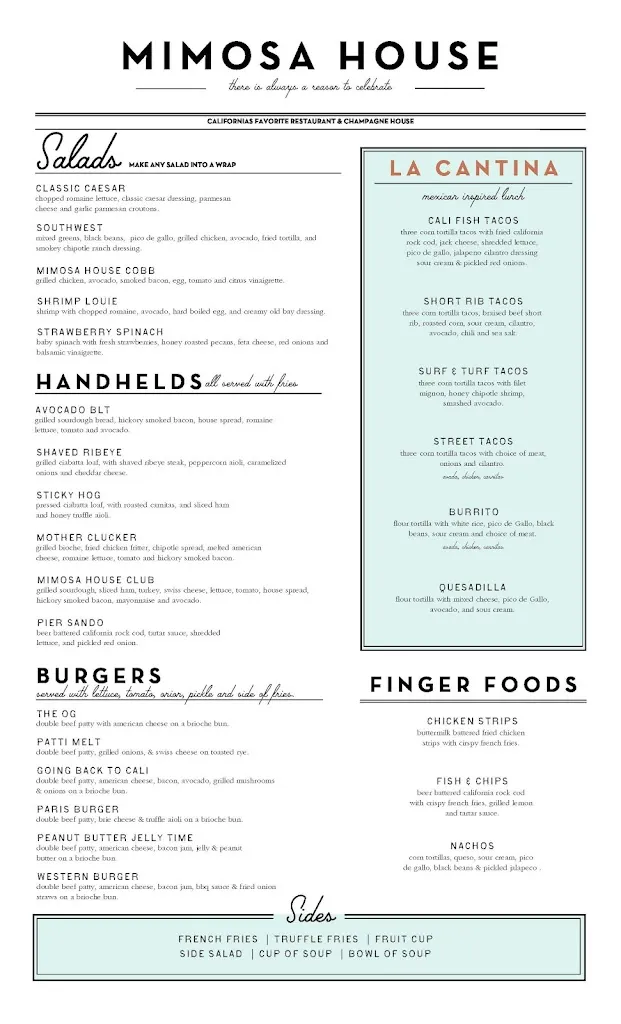 Menu_Mimosa House_Gold River, CA_image_old_3