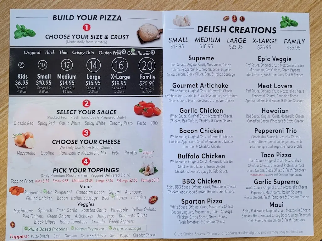 Menu_Delish Pizza_Gold River, CA_image_old_2