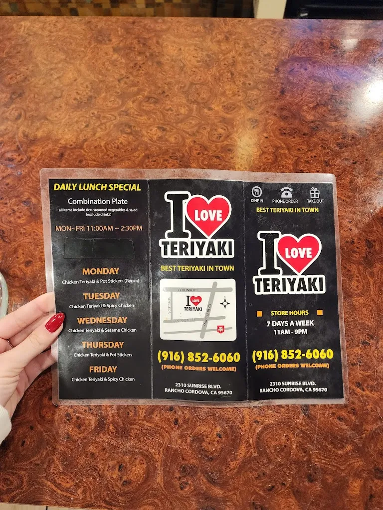 Menu_I Love Teriyaki_Gold River, CA_image_old_3
