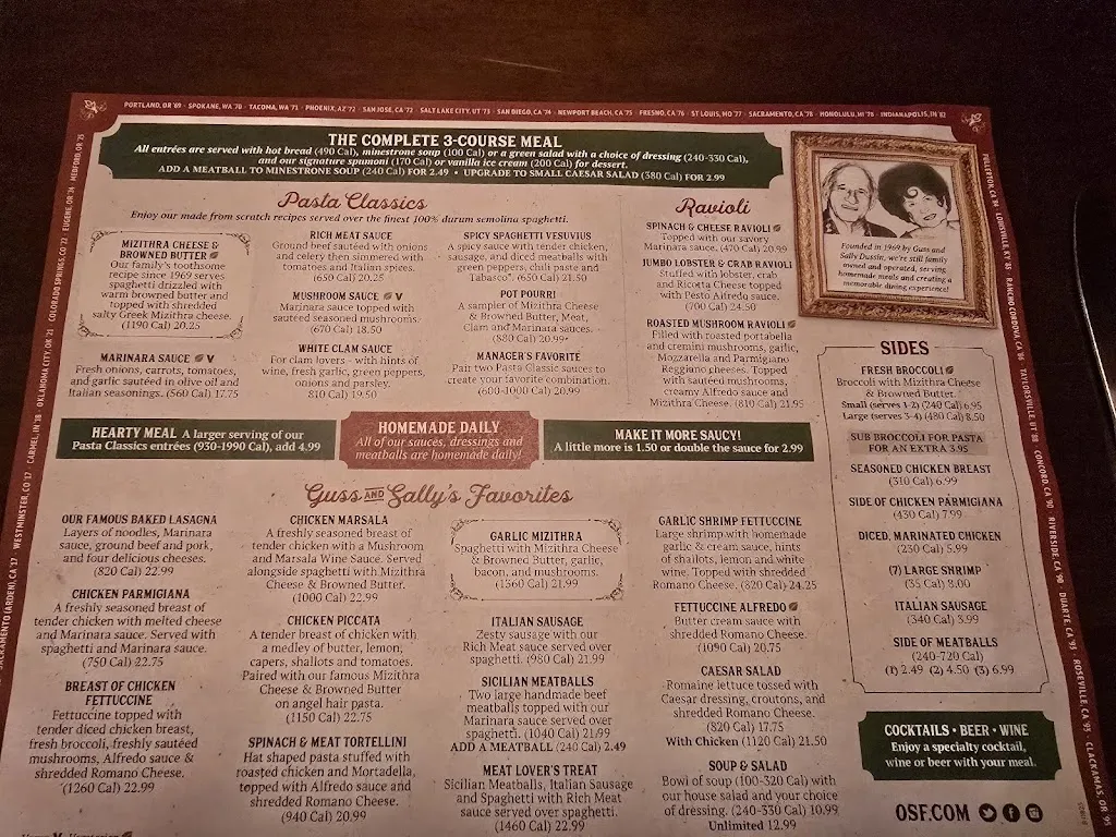 Menu_The Old Spaghetti Factory_Rancho Cordova, CA_image_old_1