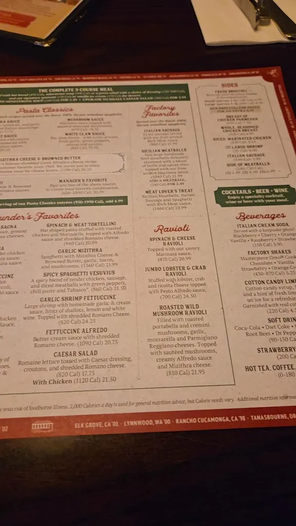 Menu_The Old Spaghetti Factory_Rancho Cordova, CA_image_old_3