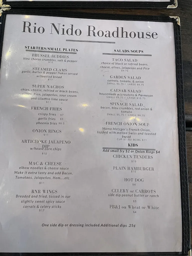 Menu_Rio Nido Roadhouse_Rio Nido, CA_image_old_2