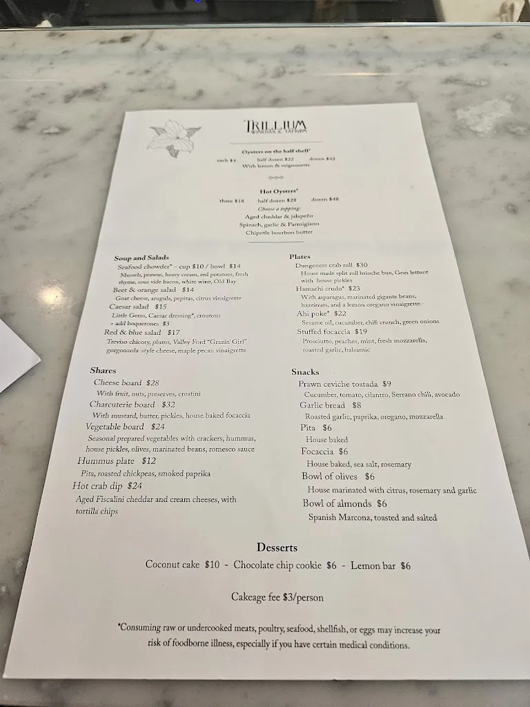 Menu_Trillium Winebar & Taproom_Guerneville, CA_image_old_3