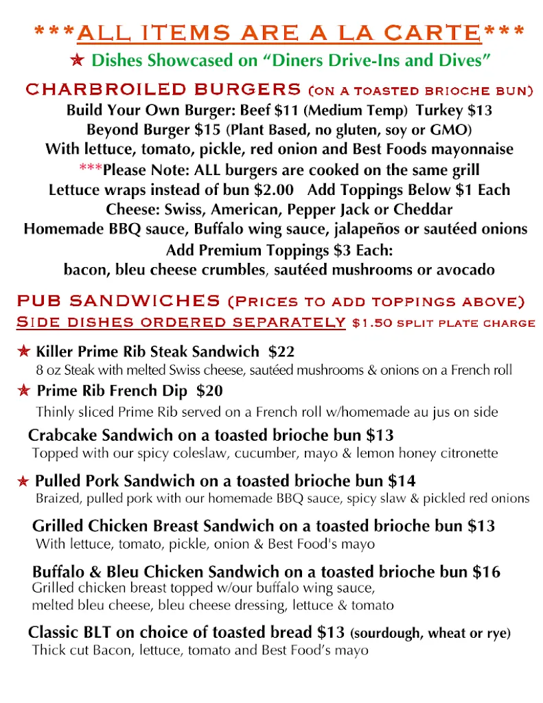 Menu_Russian River Pub_Forestville, CA_image_old_2