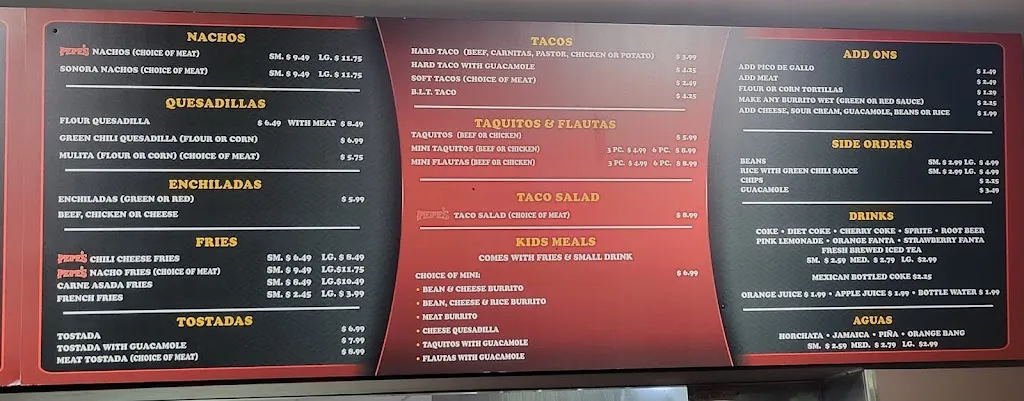 Menu_Pepe’s Finest Mexican Food_Hacienda Heights, CA_image_old_2