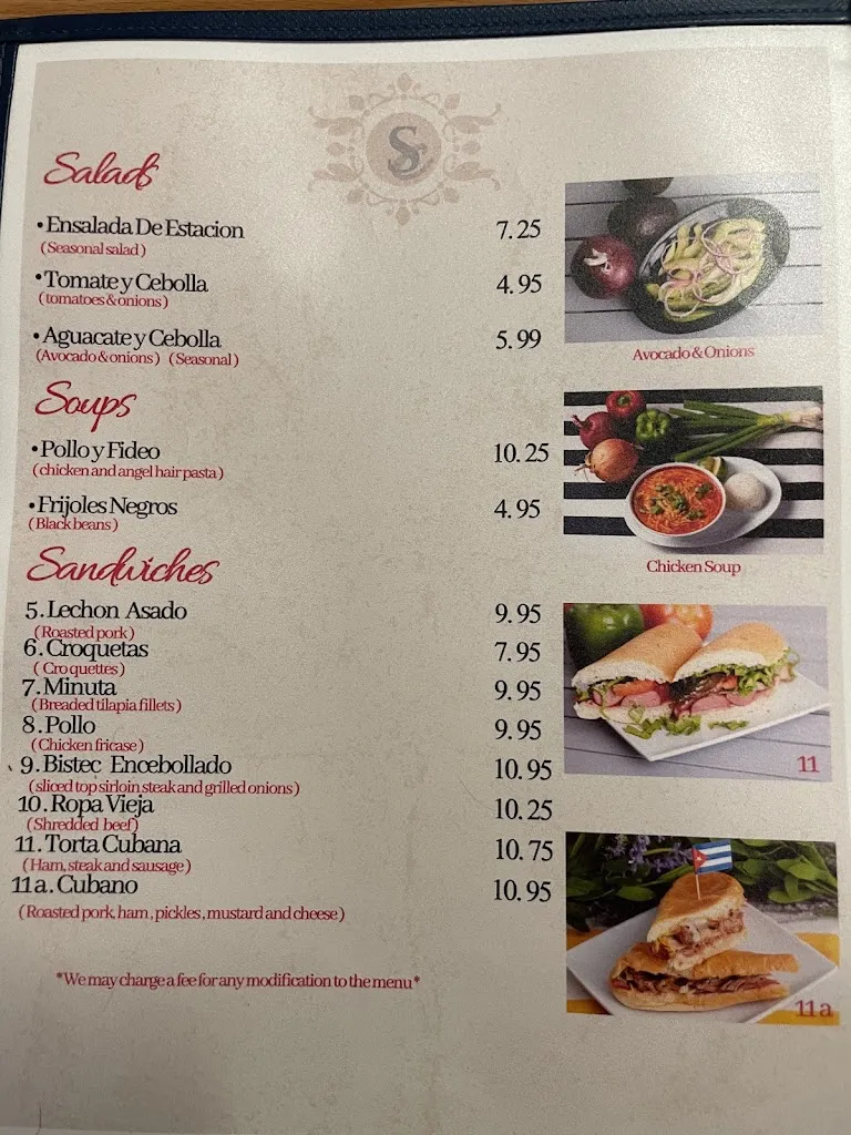 Menu_Sol Cubano_North Highlands, CA_image_old_3