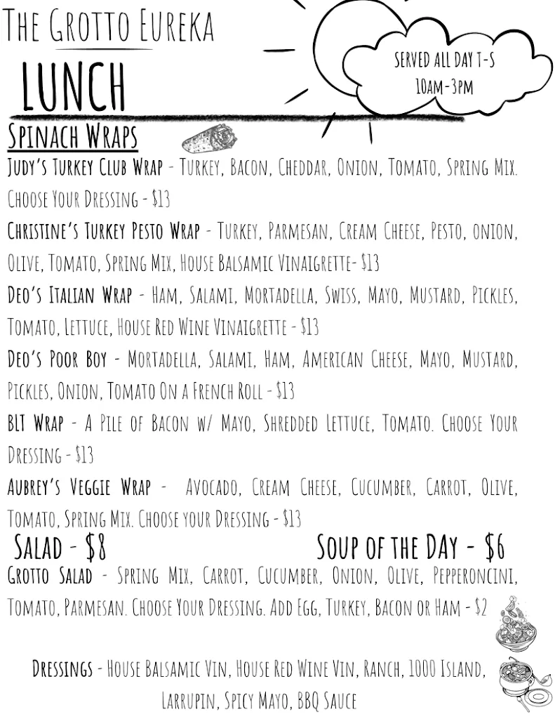 Menu_The Grotto Eureka_Eureka, CA_image_old_2
