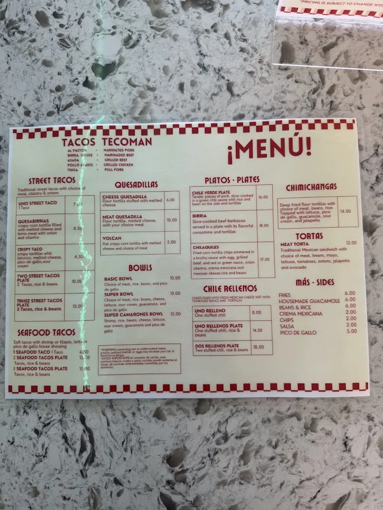 Menu_Tacos Tecoman_Eureka, CA_image_old_2