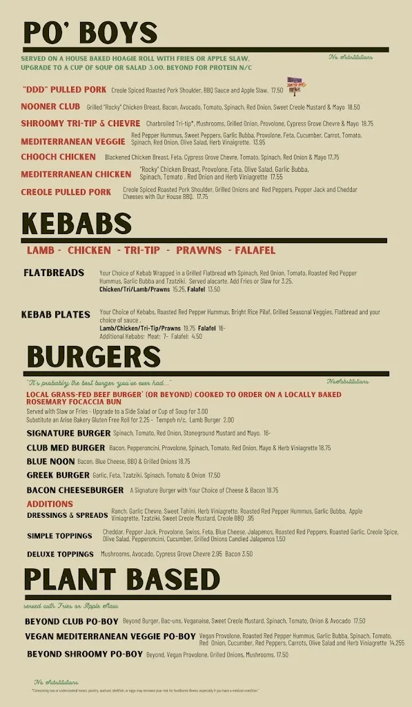 Menu_Cafe Nooner_Eureka, CA_image_old_2