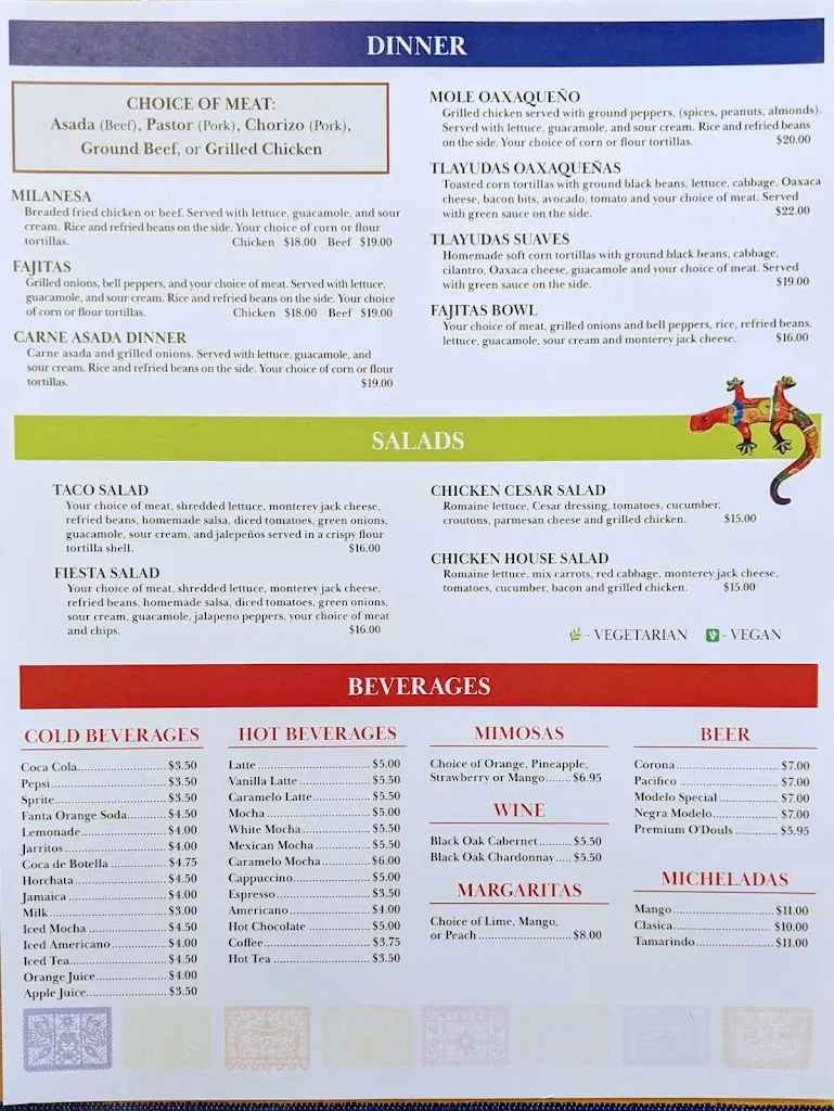 Menu_Cocina Oaxaqueña_Eureka, CA_image_old_1