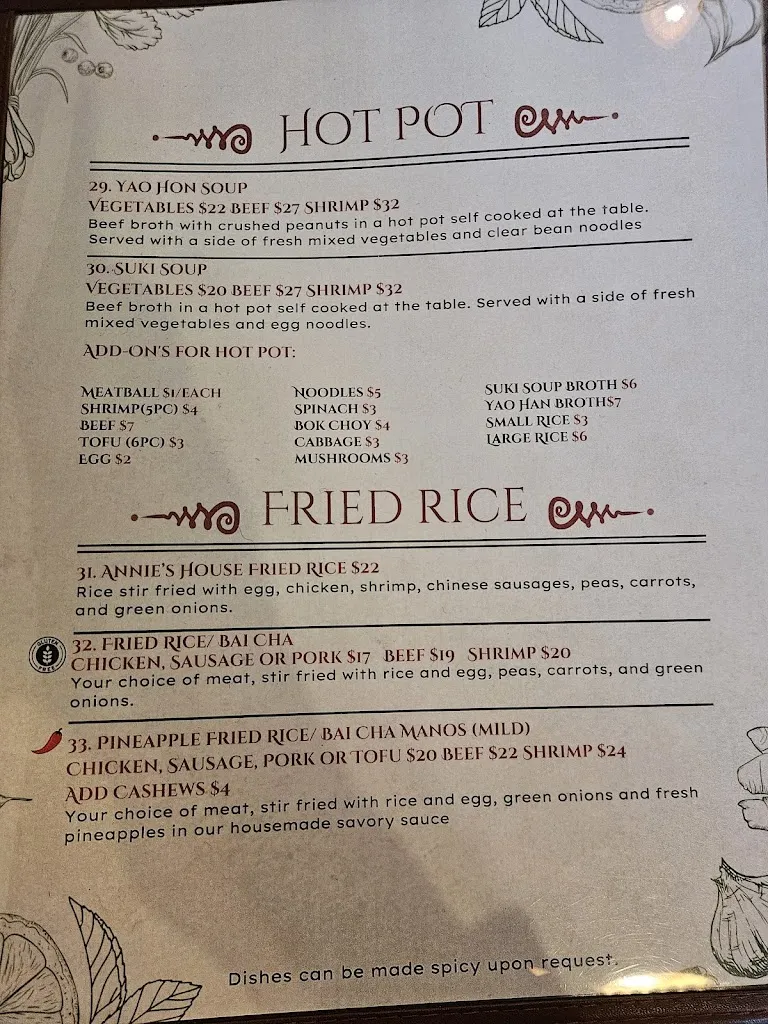 Menu_Annie's Cambodian Cuisine_Eureka, CA_image_old_2