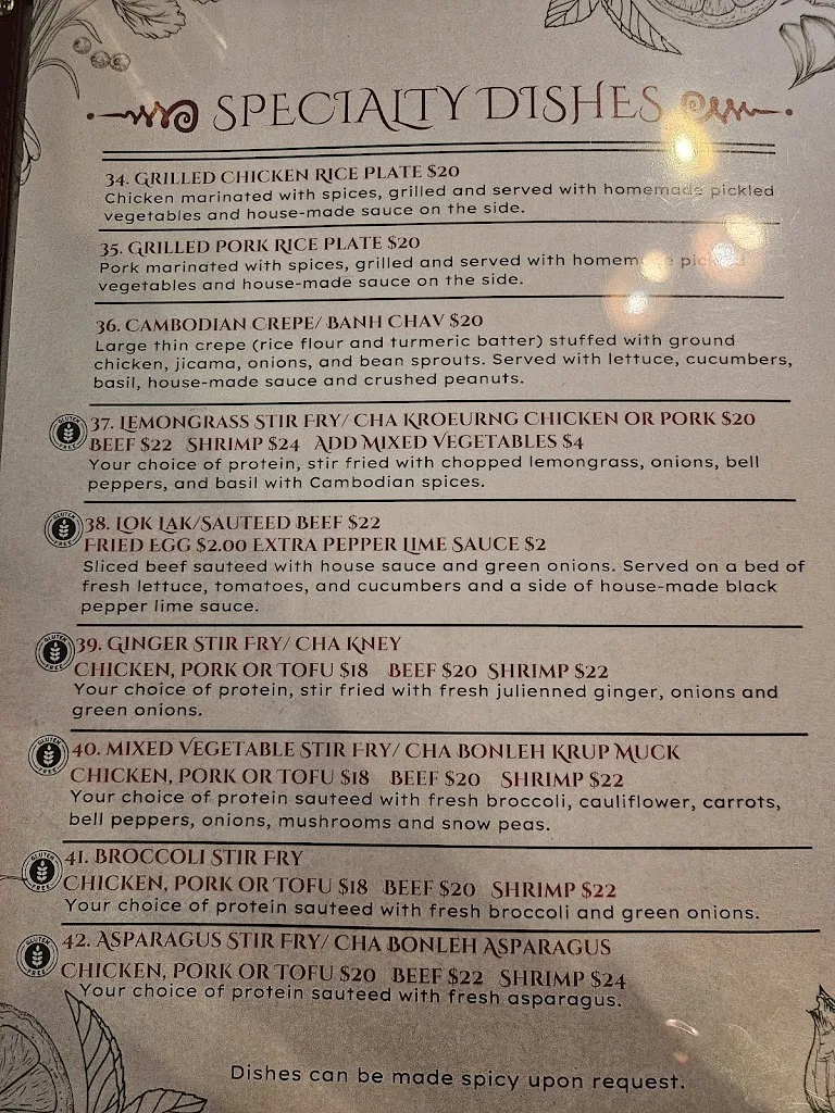 Menu_Annie's Cambodian Cuisine_Eureka, CA_image_old_3
