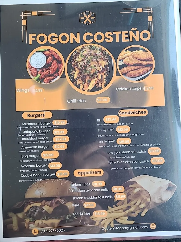 Menu_Fogón Costeño_Eureka, CA_image_old_3