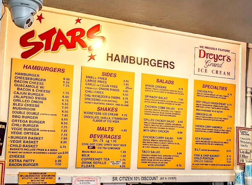 Menu_Eureka Stars Hamburgers_Eureka, CA_image_old_3