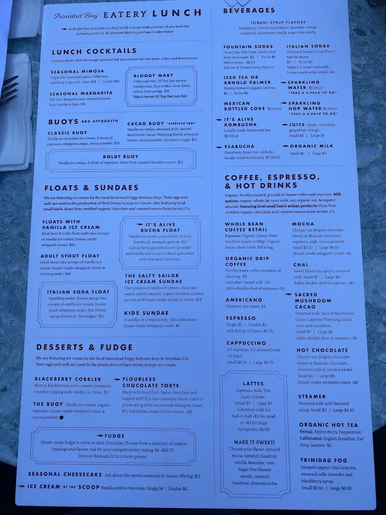 Menu_Trinidad Bay Eatery & Gallery_Trinidad, CA_image_old_1