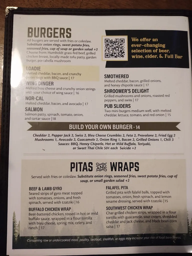 Menu_Humboldt Brews LLC_Arcata, CA_image_old_2
