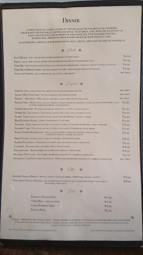 Menu_Sea Grill_Eureka, CA_image_old_2