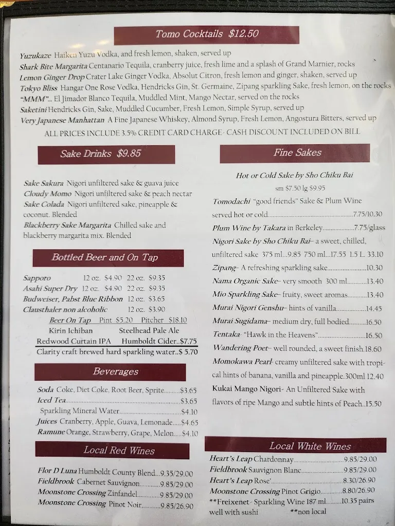 Menu_Tomo | Japanese Restaurant_Arcata, CA_image_old_1