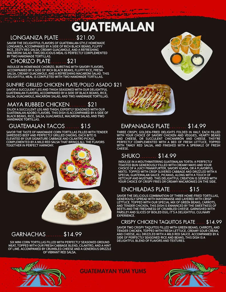 Guatemayan Yum Yums_Eureka, CA_menu_immagine_2