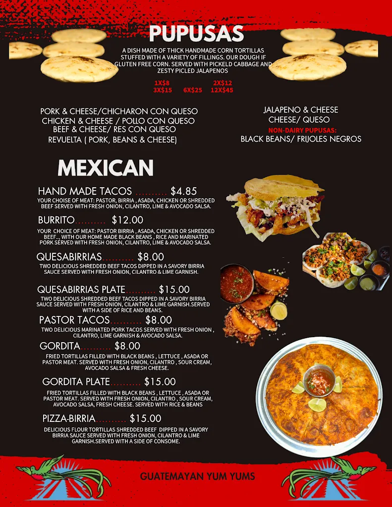 Guatemayan Yum Yums_Eureka, CA_menu_immagine_3