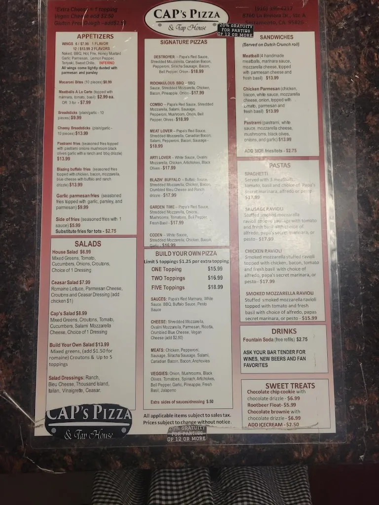 Menu_CAP’s Pizza and Tap House_Sacramento, CA_image_old_3