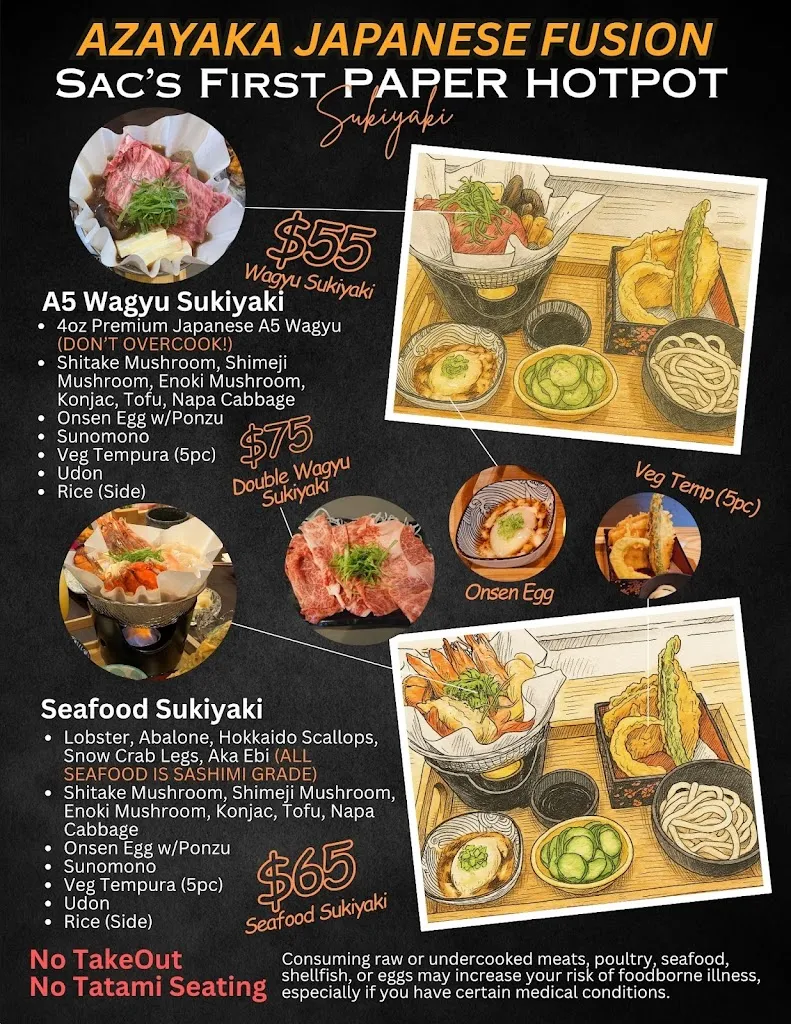 Menu_Azayaka Japanese Fusion_Sacramento, CA_image_old_1
