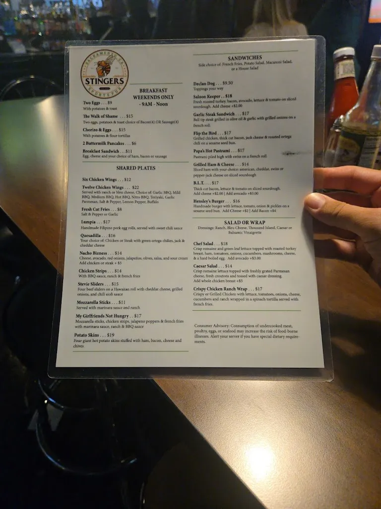 Menu_Stingers_Sacramento, CA_image_old_2