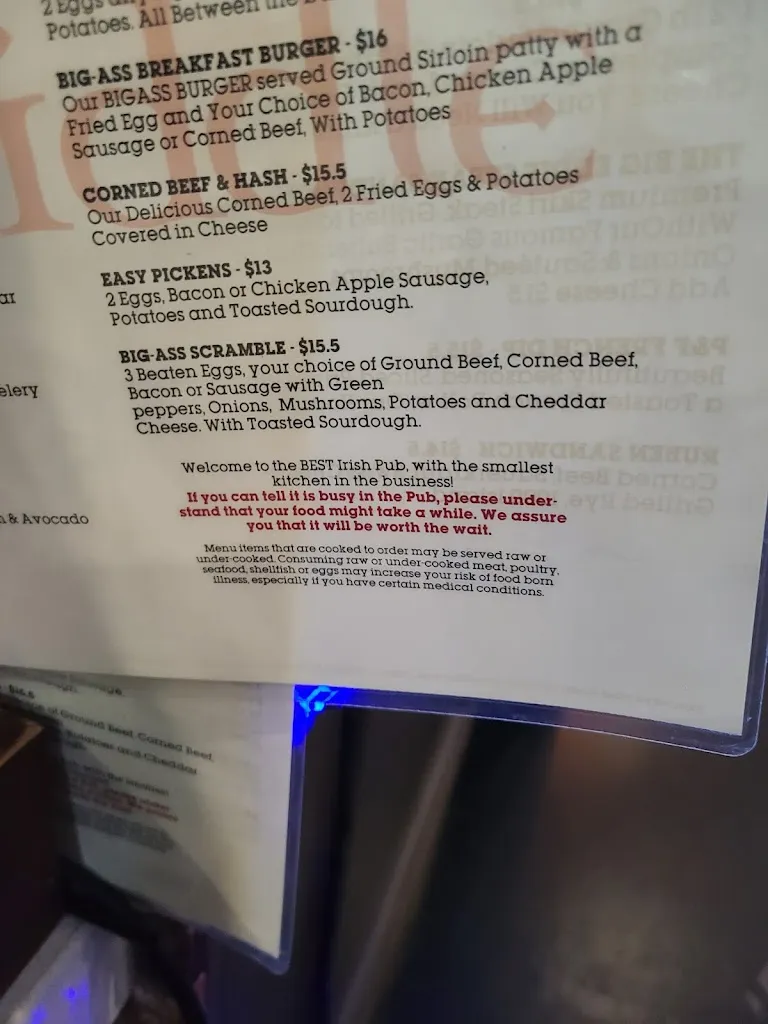Menu_Pitch and Fiddle_Sacramento, CA_image_old_1