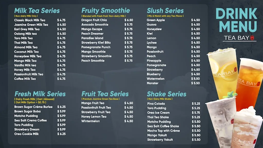 Menu_Tea Bay_Sacramento, CA_image_old_1